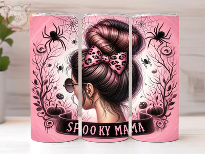 Spooky Mama Halloween 20oz Tumbler Png, Straight & Tapered Tumbler Png, Spooky Tumbler Png, Digital Download PNG Sublimation Lara' s Designs 