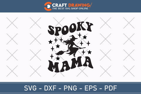 Spooky Mama Halloween Svg, Halloween Png , Halloween Clipart, Ghost Svg, Halloween Shirt Svg, Hippie Svg, Retro Svg, Svg Bundle, Sublimation Designs SVG Debashish Barman 