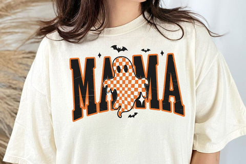 Spooky Mama Halloween svg, Spooky Mama svg, retro Halloween svg, Ghost Spooky Png, Preppy Halloween Mama Png SVG DesignDestine 