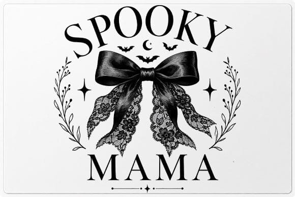 Spooky Mama PNG Halloween Bow Digital Download SVG BillahCrafts 