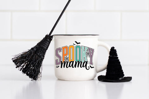 Spooky Mama PNG, Halloween Mom Shirt SVG SVG Pickled Thistle Creative 