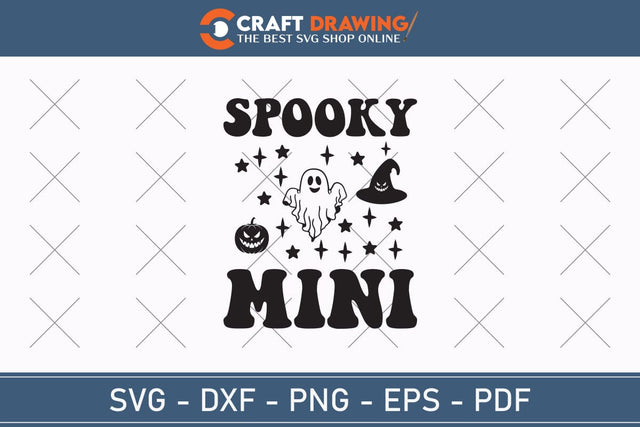 Spooky Mini Halloween Svg, Halloween Png , Halloween Clipart, Ghost Svg, Halloween Shirt Svg, Hippie Svg, Retro Svg, Svg Bundle, Sublimation Designs SVG Debashish Barman 