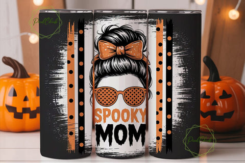 Spooky Mom 20oz Tumbler Design Sublimation PixelChick 