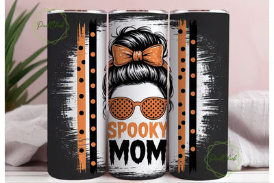 Spooky Mom 20oz Tumbler Design Sublimation PixelChick 