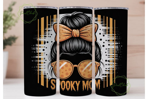 Spooky Mom 20oz Tumbler Design Sublimation PixelChick 
