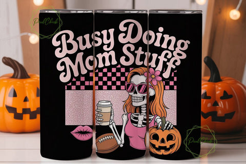 Spooky Mom Life 20oz Tumbler Wrap Sublimation PixelChick 