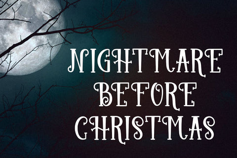 Spooky Monster Font Mozarella 