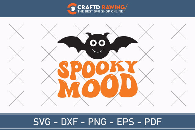 Spooky Mood Halloween Svg, Halloween Png , Halloween Clipart, Ghost Svg, Halloween Shirt Svg, Hippie Svg, Retro Svg, Svg Bundle, Sublimation Designs SVG Debashish Barman 