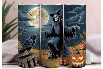 Spooky Night Scarecrow 20oz Tumbler Sublimation PixelChick 