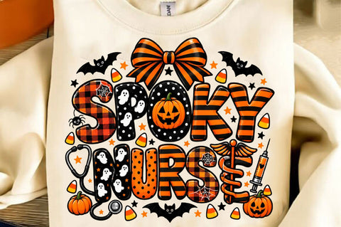 Spooky Nurse PNG, Funny Halloween PNG Sublimation SVGista 