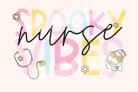 Spooky Nurse Vibes SVG Toteally Creations 