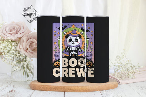 Spooky Panda Halloween 20oz Tumbler Wrap Sublimation sassyprint 