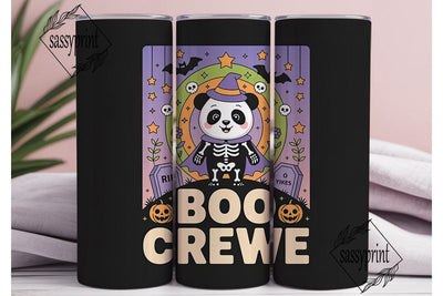 Spooky Panda Halloween 20oz Tumbler Wrap Sublimation sassyprint 