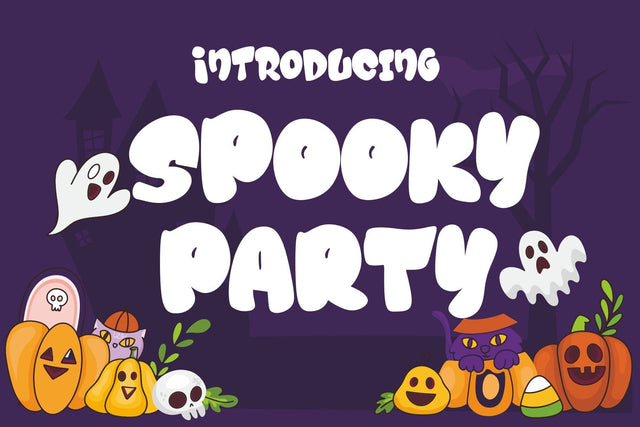Spooky Party - Playful Halloween Font Font Mozzatype 
