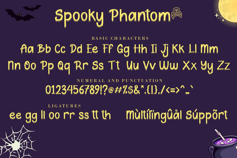 Spooky Phantom Font AEN Creative Store 