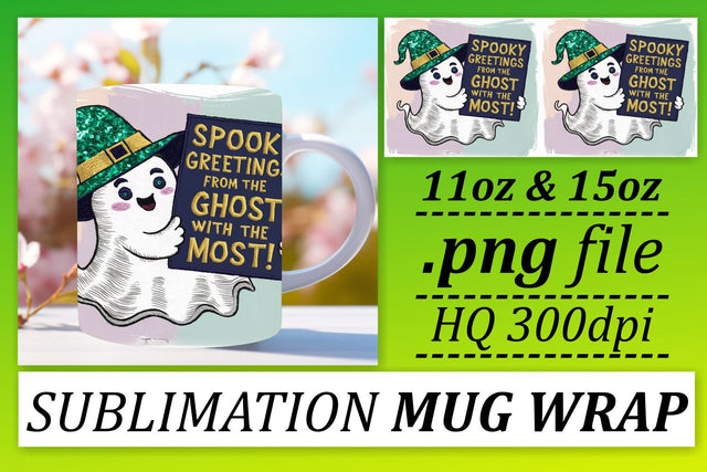 Spooky Pumpkin Fall 11oz/15oz Mug Wrap Sublimation Sublimation afrosvg 