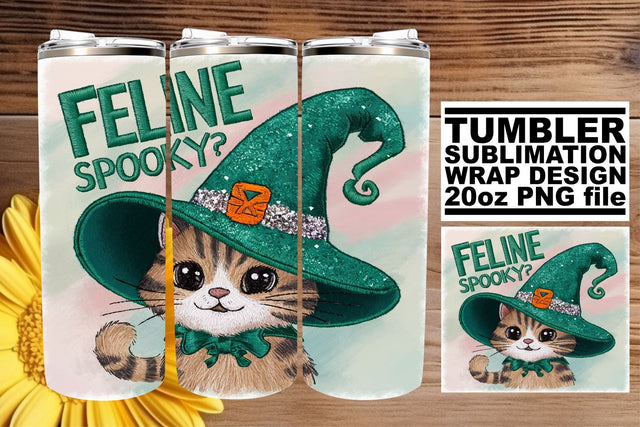 Spooky Pumpkin Fall 20oz Tumbler Wrap Sublimation Halloween Sublimation afrosvg 