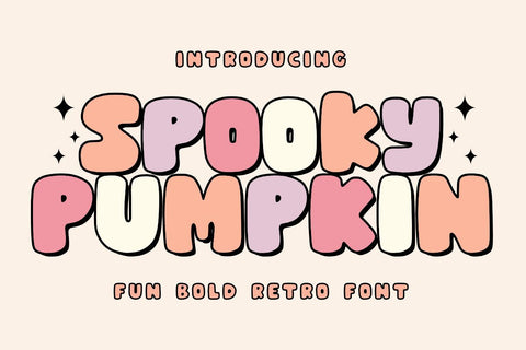 Spooky Pumpkin - Fun Bold Halloween Font Font Masyafi Studio 