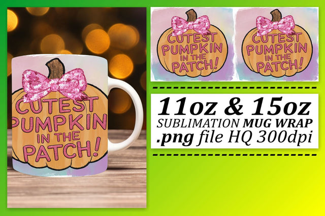 Spooky Pumpkin Mug Wrap 11oz/15oz Sublimation Halloween Sublimation afrosvg 