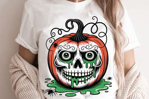 Spooky Pumpkin PNG, Halloween Pumpkin SVG Angelina750 