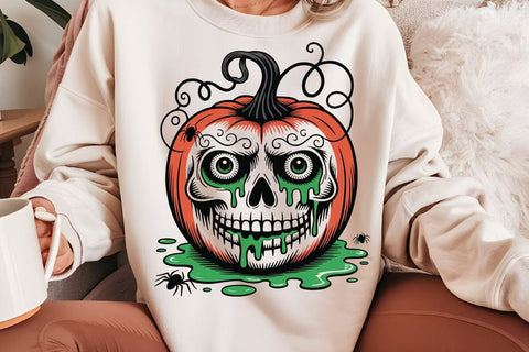 Spooky Pumpkin PNG, Halloween Pumpkin SVG Angelina750 