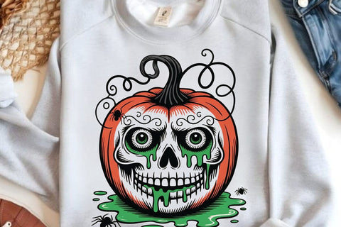 Spooky Pumpkin PNG, Halloween Pumpkin SVG Angelina750 