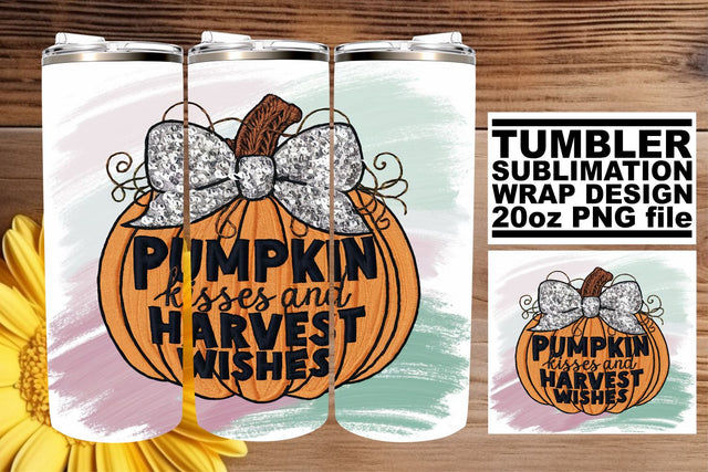 Spooky Pumpkin Tumbler Wrap 20oz Sublimation Halloween Sublimation afrosvg 