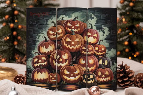 Spooky Pumpkins 20oz Tumbler Wrap Sublimation DesignSVG 