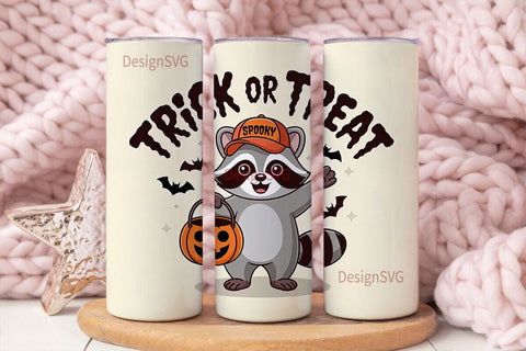 Spooky Raccoon Halloween 20oz Tumbler Sublimation DesignSVG 