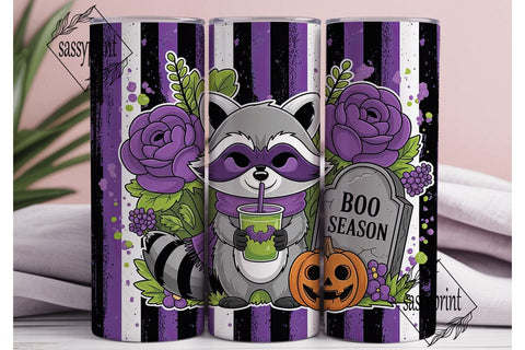 Spooky Raccoon Halloween 20oz Tumbler Sublimation sassyprint 