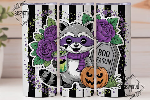 Spooky Raccoon Halloween 20oz Tumbler Sublimation sassyprint 