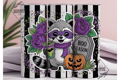 Spooky Raccoon Halloween 20oz Tumbler Sublimation sassyprint 