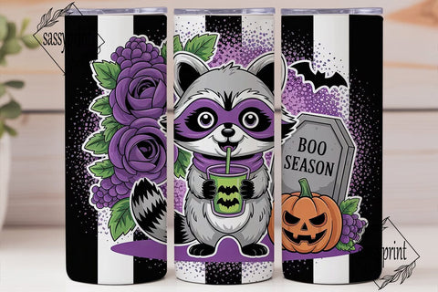 Spooky Raccoon Halloween 20oz Tumbler Sublimation sassyprint 
