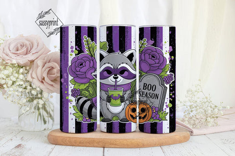 Spooky Raccoon Halloween 20oz Tumbler Sublimation sassyprint 