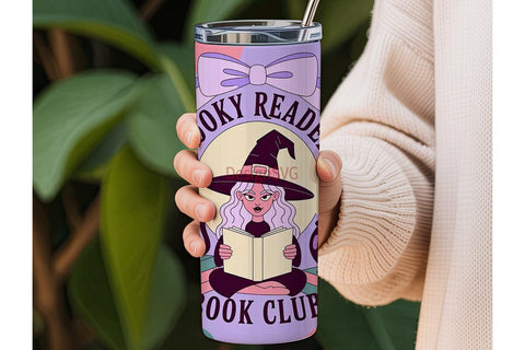 Spooky Readers Book Club 20oz Tumbler Sublimation DesignSVG 