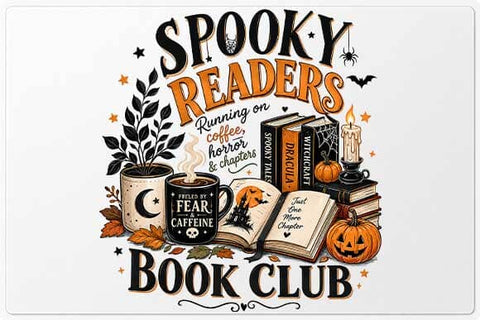 Spooky Readers Book Club PNG | Halloween Book Lover Sublimation SVG BillahCrafts 