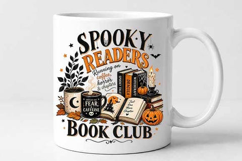Spooky Readers Book Club PNG | Halloween Book Lover Sublimation SVG BillahCrafts 