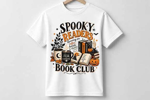 Spooky Readers Book Club PNG | Halloween Book Lover Sublimation SVG BillahCrafts 