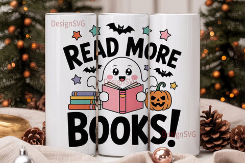 Spooky Reading 20oz Tumbler Design Sublimation DesignSVG 