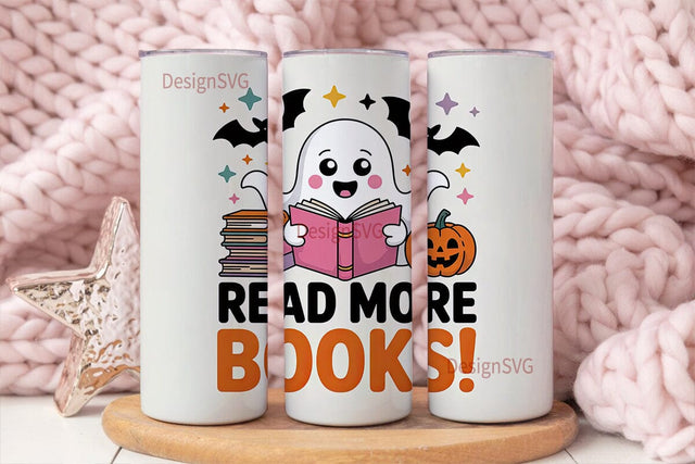 Spooky Reading 20oz Tumbler Design Sublimation DesignSVG 