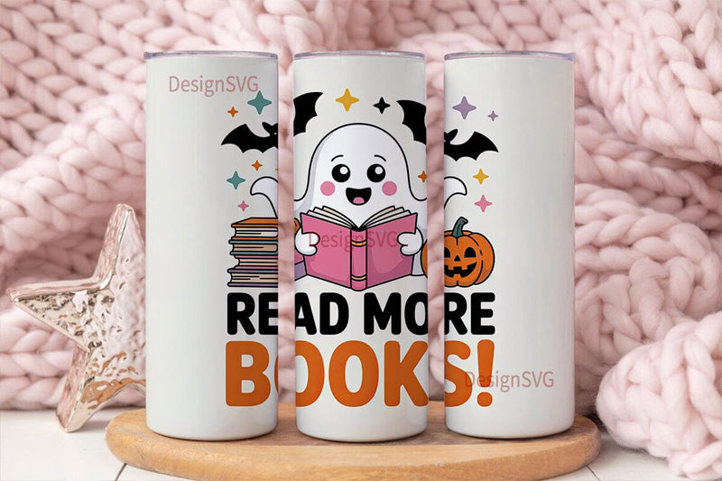 Spooky Reading 20oz Tumbler Design Sublimation DesignSVG 