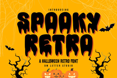 Spooky Retro Font Dm Letter Studio 