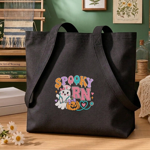 Spooky RN Halloween Embroidery Design – Cute Ghost Nurse Pumpkin Machine Embroidery File Embroidery/Applique DESIGNS PatternFeed8 