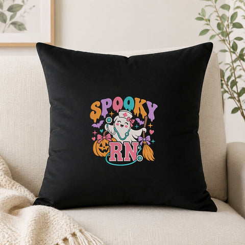 Spooky RN Halloween Embroidery Design – Ghost Nurse Pumpkin Stethoscope Machine Embroidery File Embroidery/Applique DESIGNS PatternFeed8 
