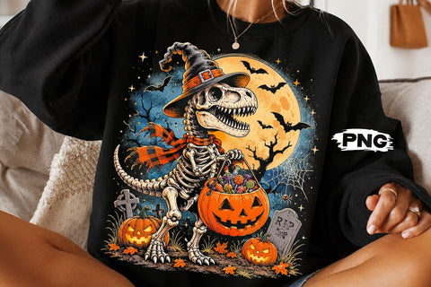 Spooky Saurus png, Halloween Dinosaur png SVG DesignDestine 