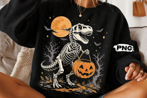Spooky Saurus png, Halloween Dinosaur png SVG DesignDestine 
