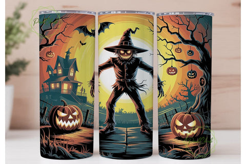 Spooky Scarecrow Halloween Design PNG Sublimation PixelChick 