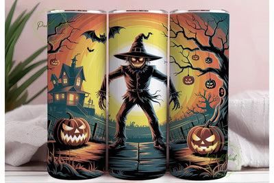 Spooky Scarecrow Halloween Design PNG Sublimation PixelChick 