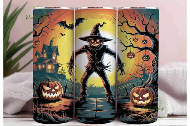 Spooky Scarecrow Halloween Design PNG Sublimation PixelChick 