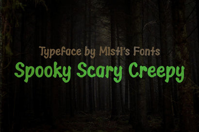 Spooky Scary Creepy Font Misti's Fonts 